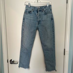 AGOLDE | Riley High Rise Straight Crop Jeans | Sz 28